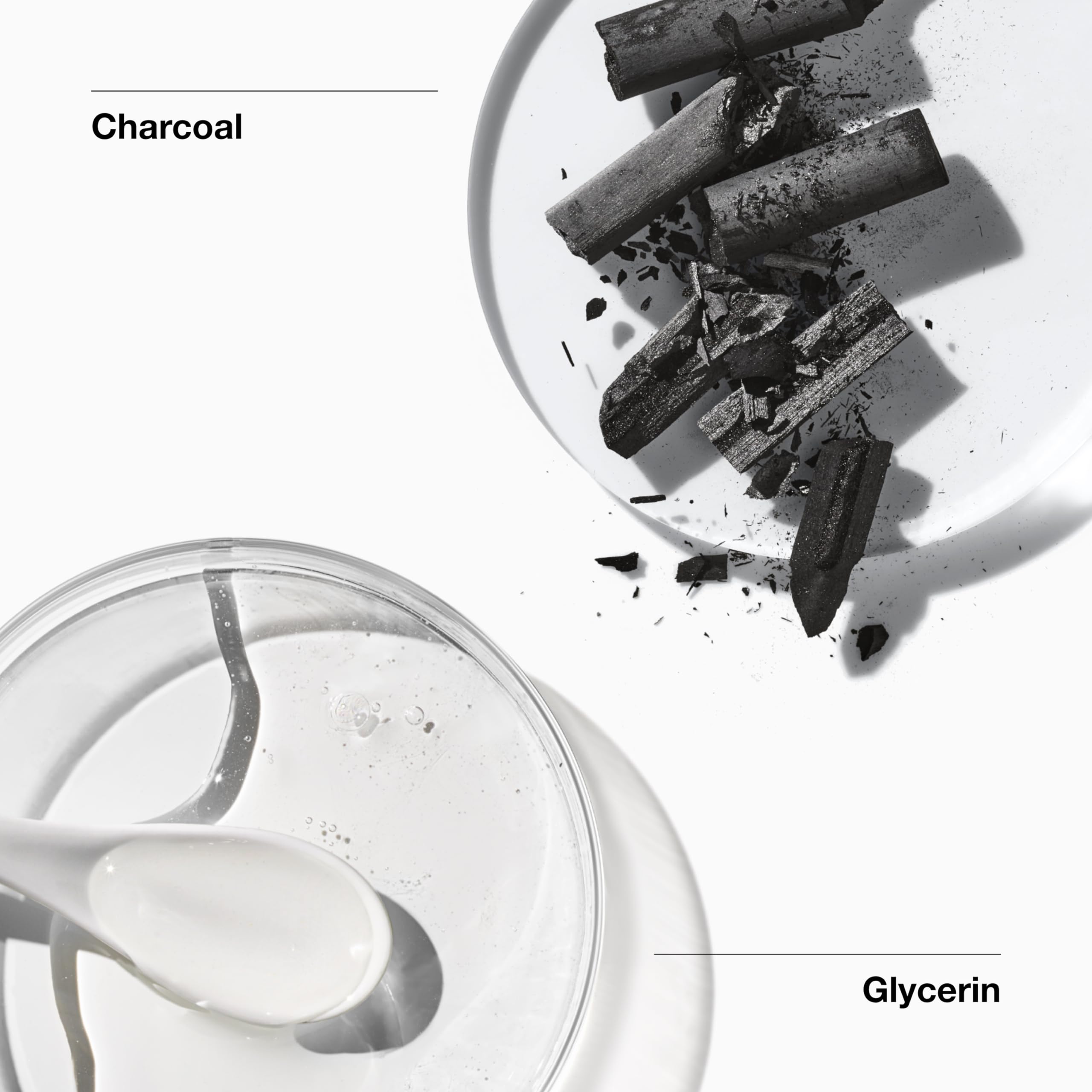Clinique charcoal face wash foaming in hand demonstrates gentle lathering benefit