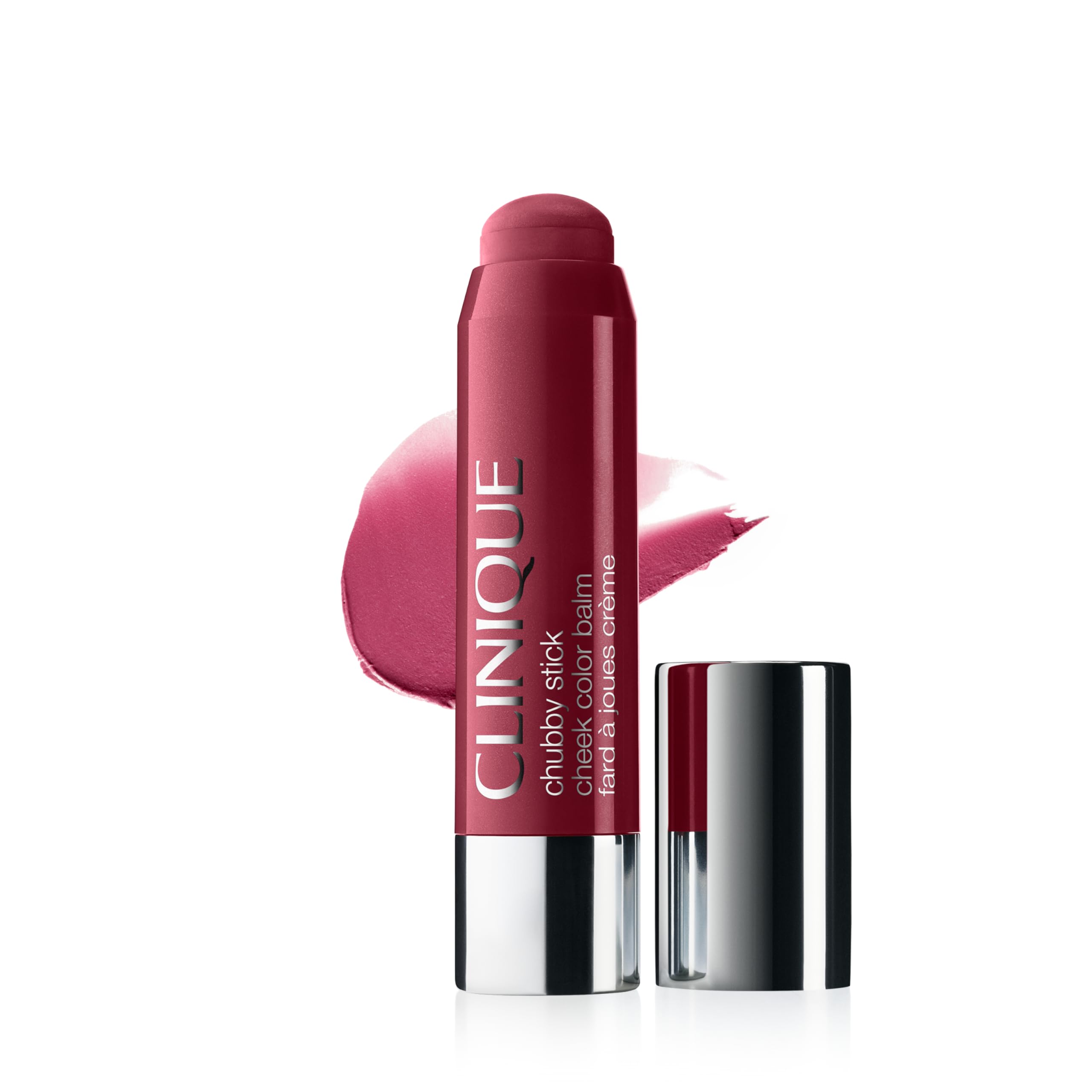 Clinique Chubby Cream Blush stick front view showing sleek travel-ready design