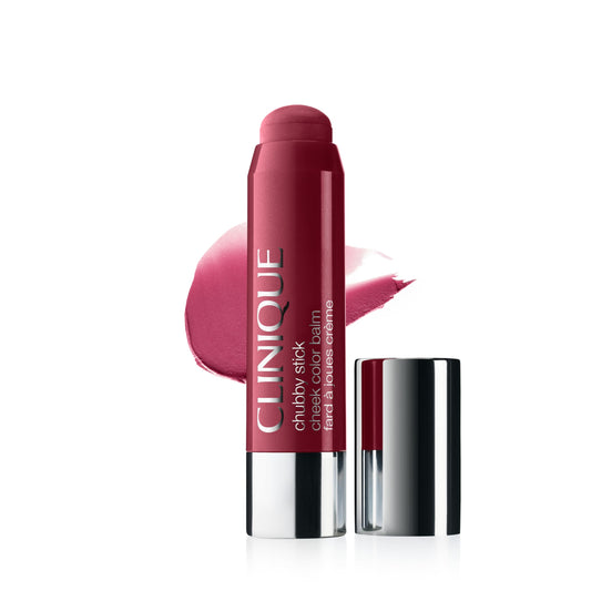 Clinique Chubby Cream Blush stick front view showing sleek travel-ready design
