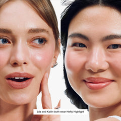 Clinique Chubby Stick texture swatch on skin showing blendable creamy finish and glow