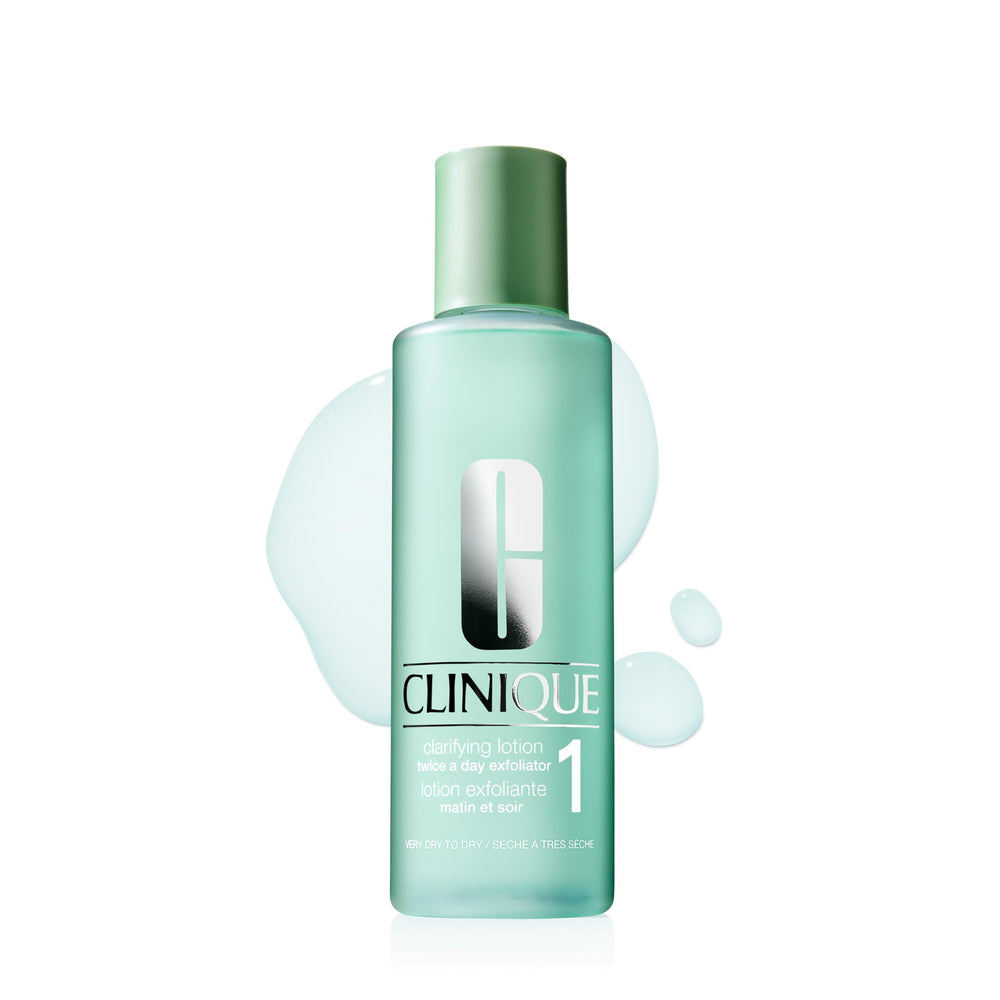 Clinique Clarifying Lotion 1 front bottle showing clean packaging and gentle formula