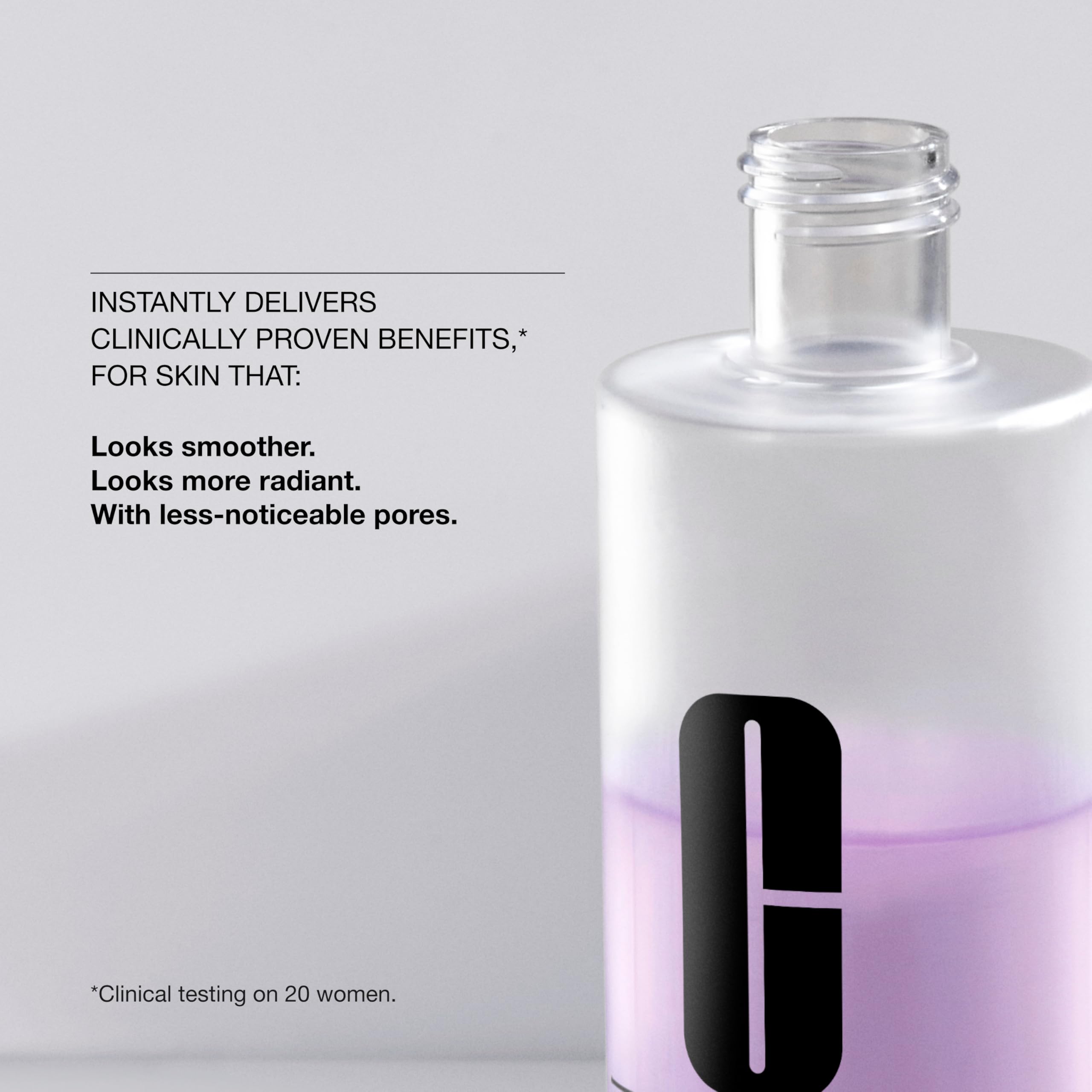 Clinique back label and ingredients view highlighting tailored formula benefits
