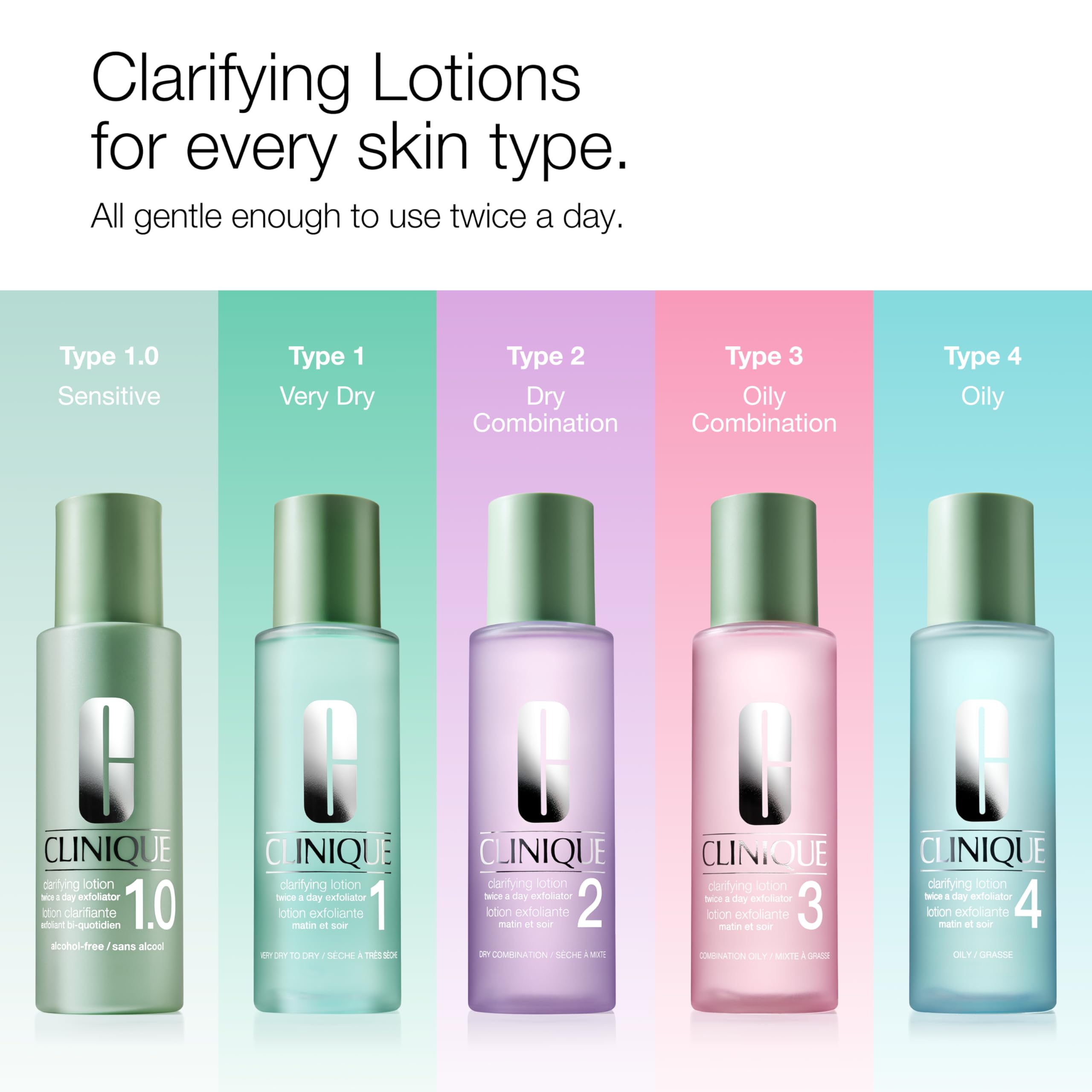 Clinique Clarifying Lotion 2 droplet close-up shows lightweight texture and clarity