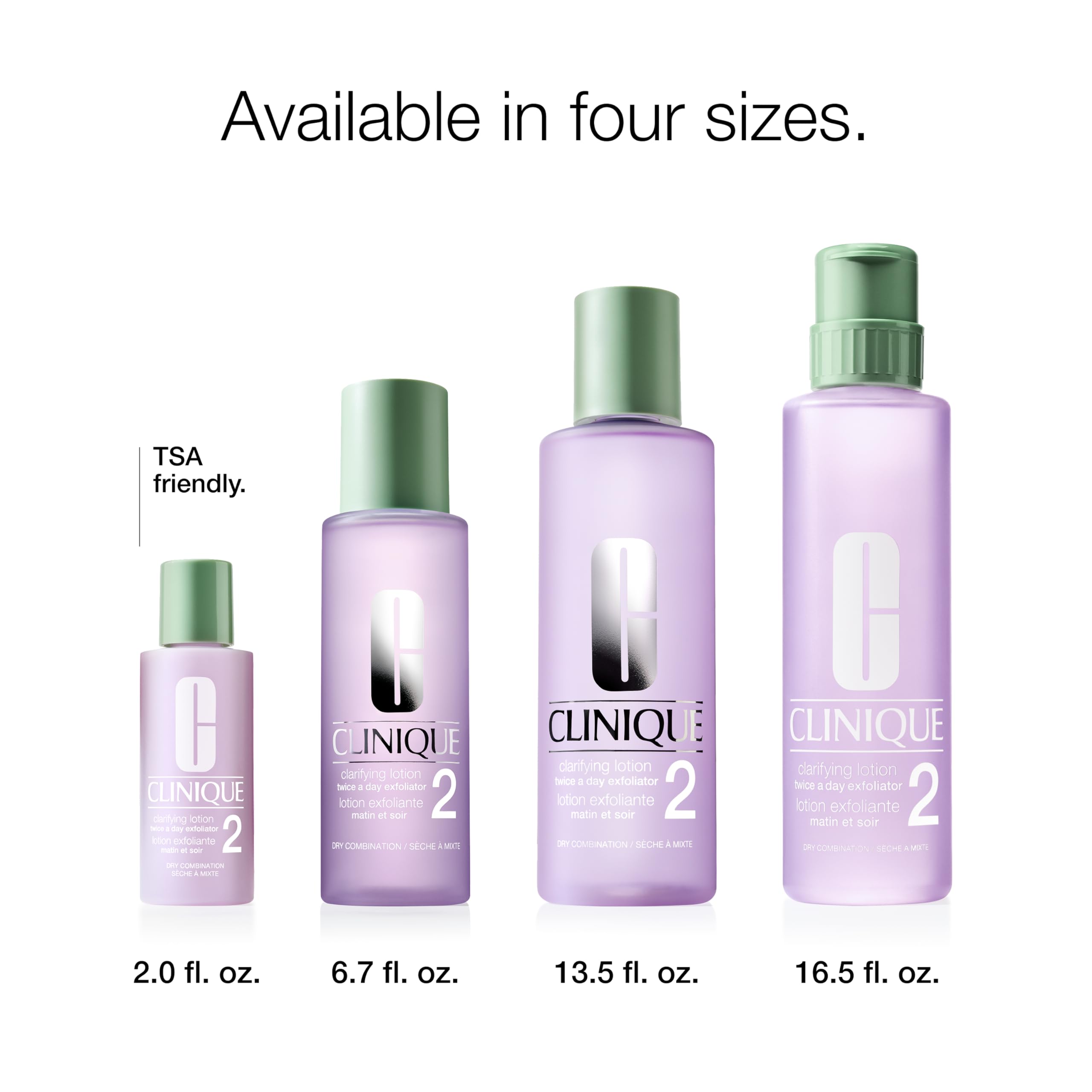 Clinique Clarifying Lotion 2 pictured with Step 1 and 3 shows complete routine use