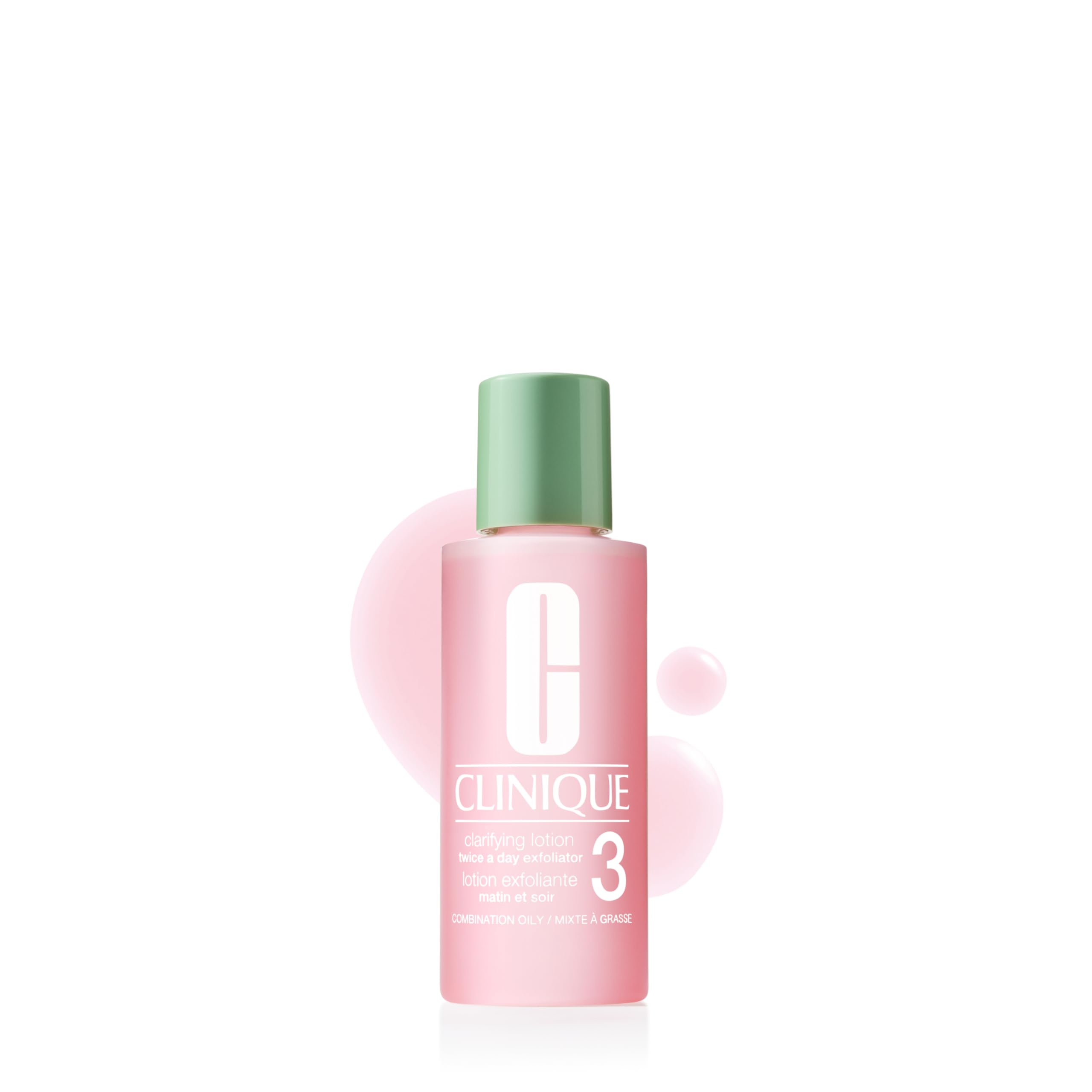 Clinique Clarifying Lotion 3 front packaging showing compact travel-size benefit