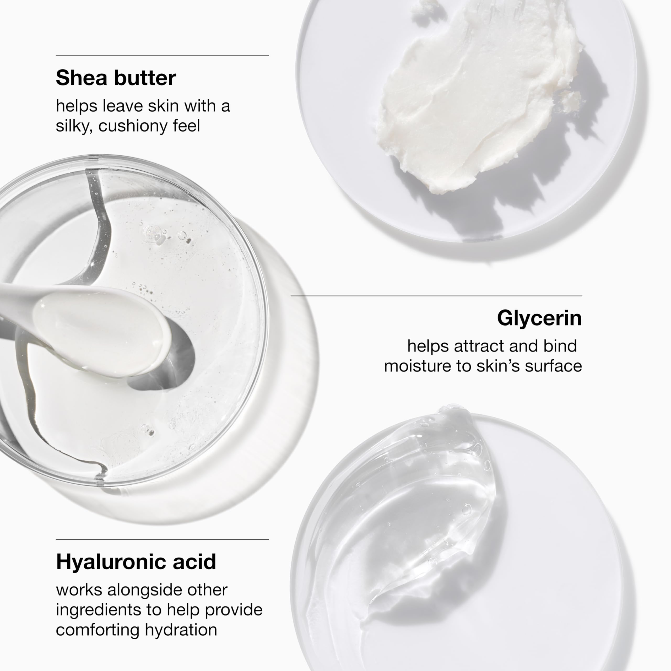 Clinique shea butter and hyaluronic close-up highlighting intense hydration benefit
