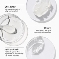 Clinique shea butter and hyaluronic close-up highlighting intense hydration benefit