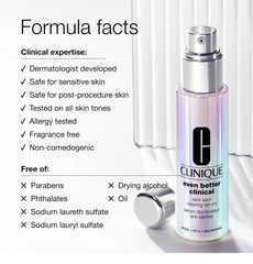 Clinique 1 fl oz bottle beside a coin for size comparison and travel convenience