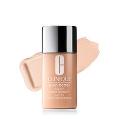 Clinique front packaging showing bottle and shade, clear branding and accurate shade match