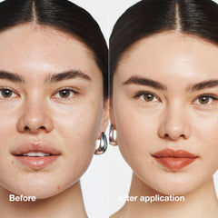 Clinique creamy foundation texture close-up highlighting smooth blendability