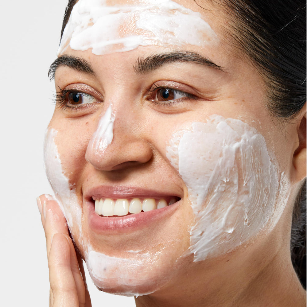 Clinique tube label detail highlighting dermatologist-developed, fragrance-free benefit