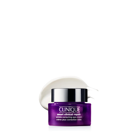 Clinique mini eye cream front packaging shows compact travel size and convenience