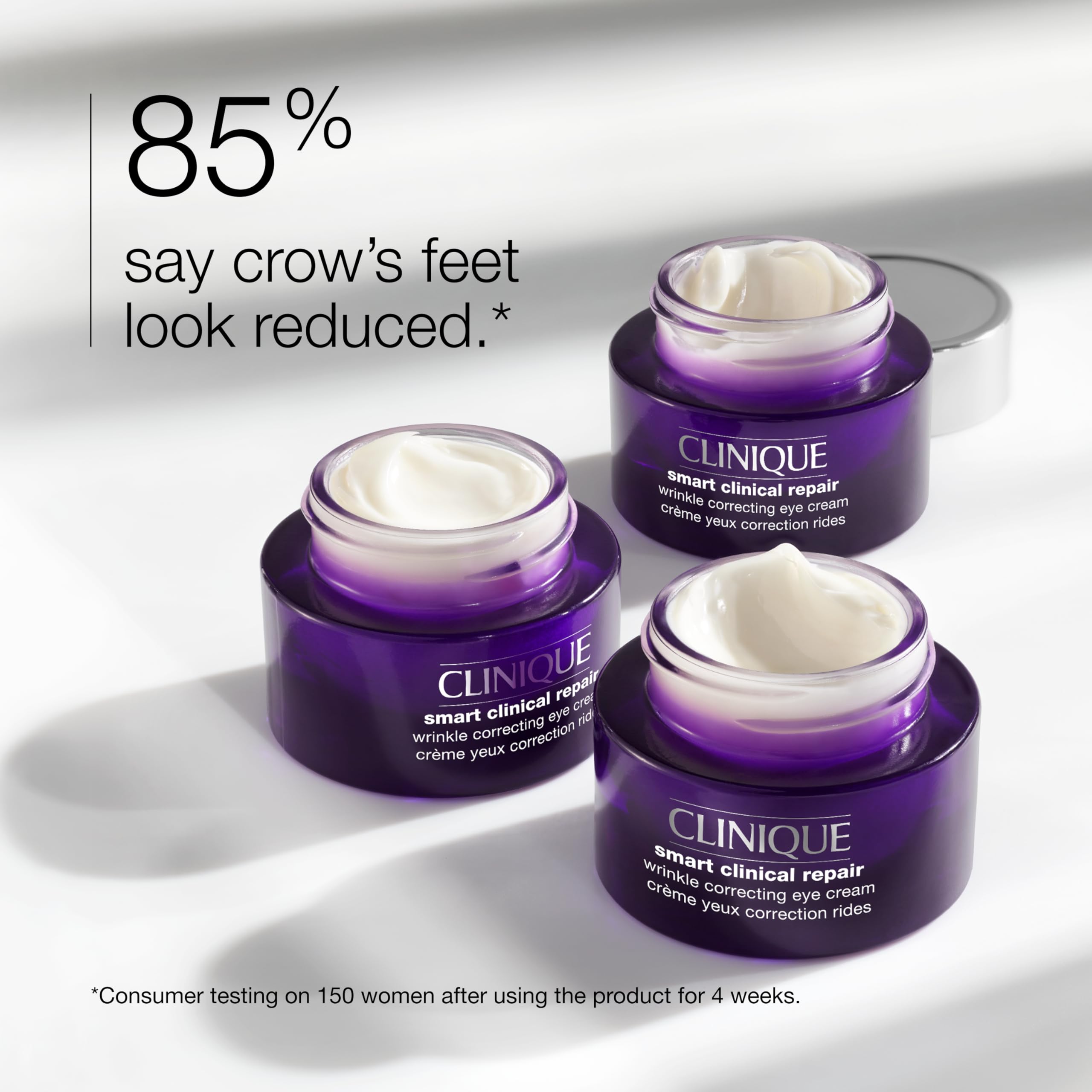 Clinique jar open showing silky cream texture for fast absorption and hydration