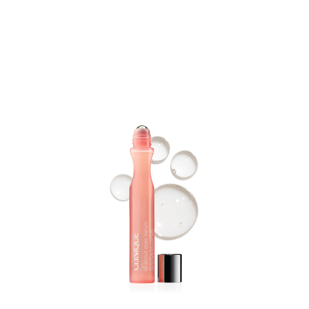 Clinique eye roller front packaging showing travel-size convenience and clarity