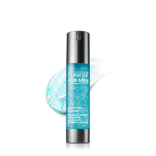 Clinique front packaging showing bottle and label, clear hydration benefits