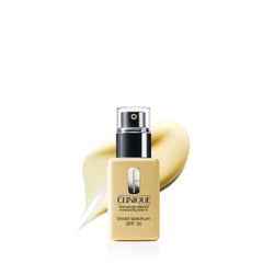 Clinique front bottle SPF35 showing product and brand benefit