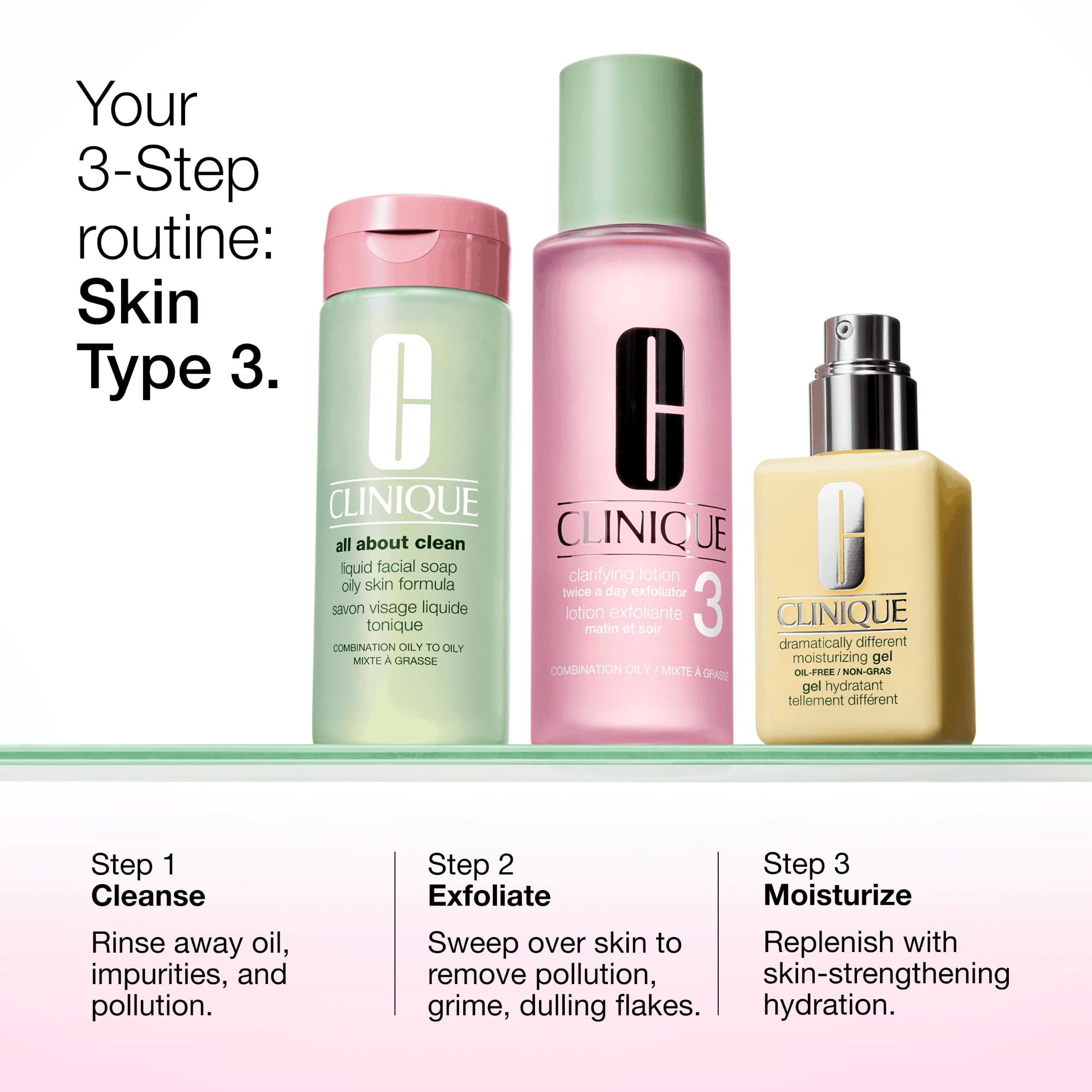 Clinique botanical ingredients flatlay emphasizing natural extracts benefit