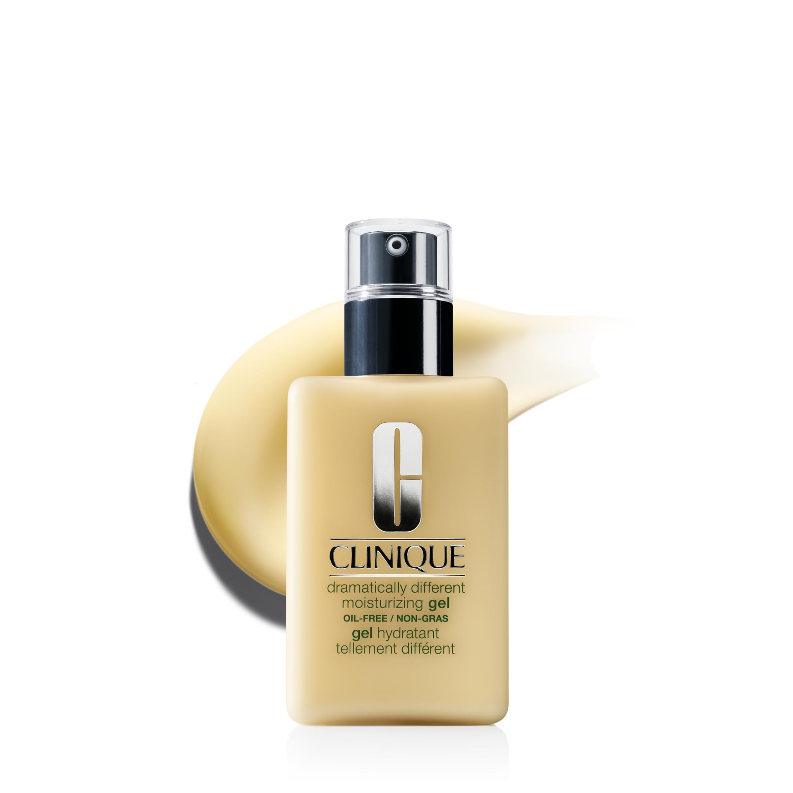 Clinique dramatically different moisturizing gel front packaging showing brand and product benefits