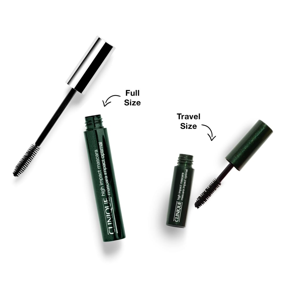 Clinique mascara applied on model showing lifted, defined lashes