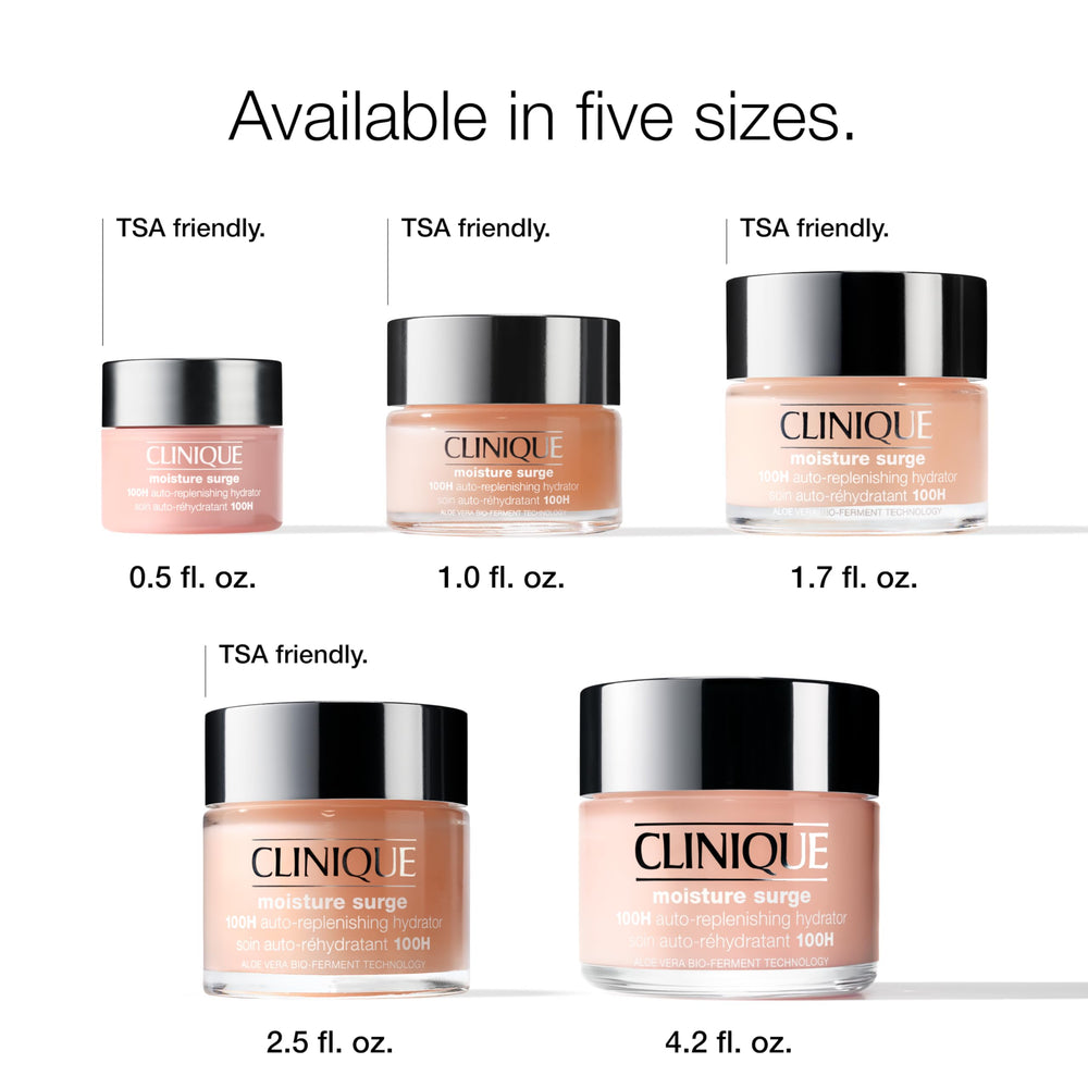Clinique ingredient label close-up highlighting hyaluronic and aloe benefits