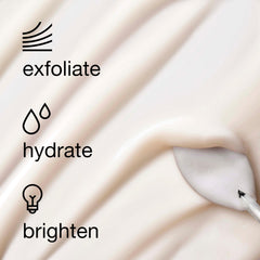 Clinique label closeup showing active ingredients lactic acid and hyaluronic acid benefits