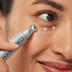 Clinique metal precision applicator closeup — delivers precise, gentle application