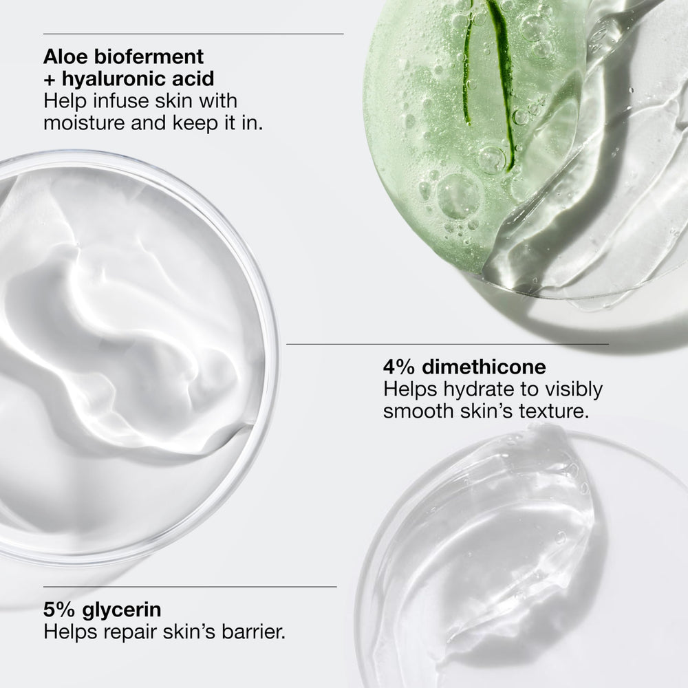 Clinique pump detail highlighting controlled dispense and convenient application benefit