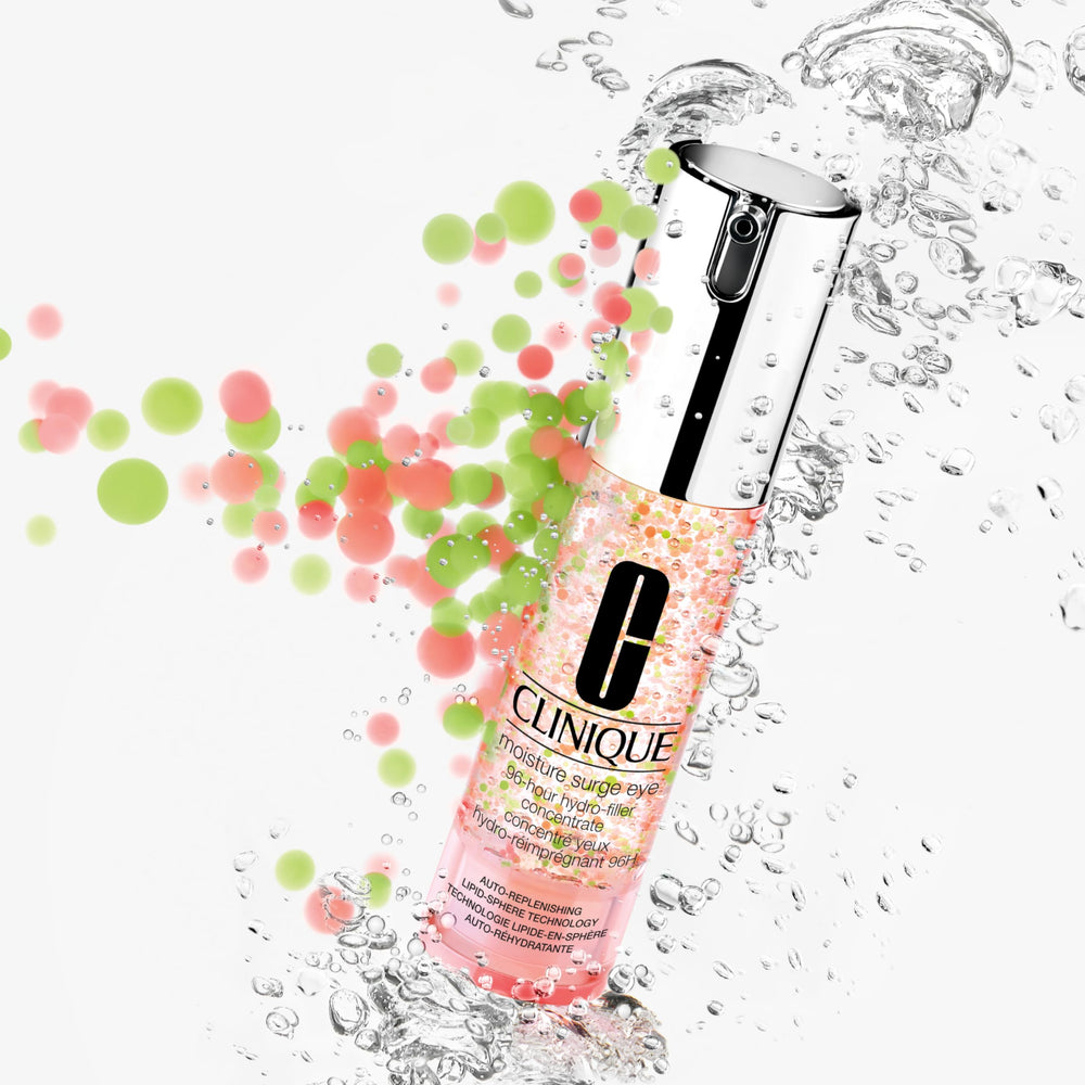 Clinique product applied on hand showing quick absorption and dewy benefit