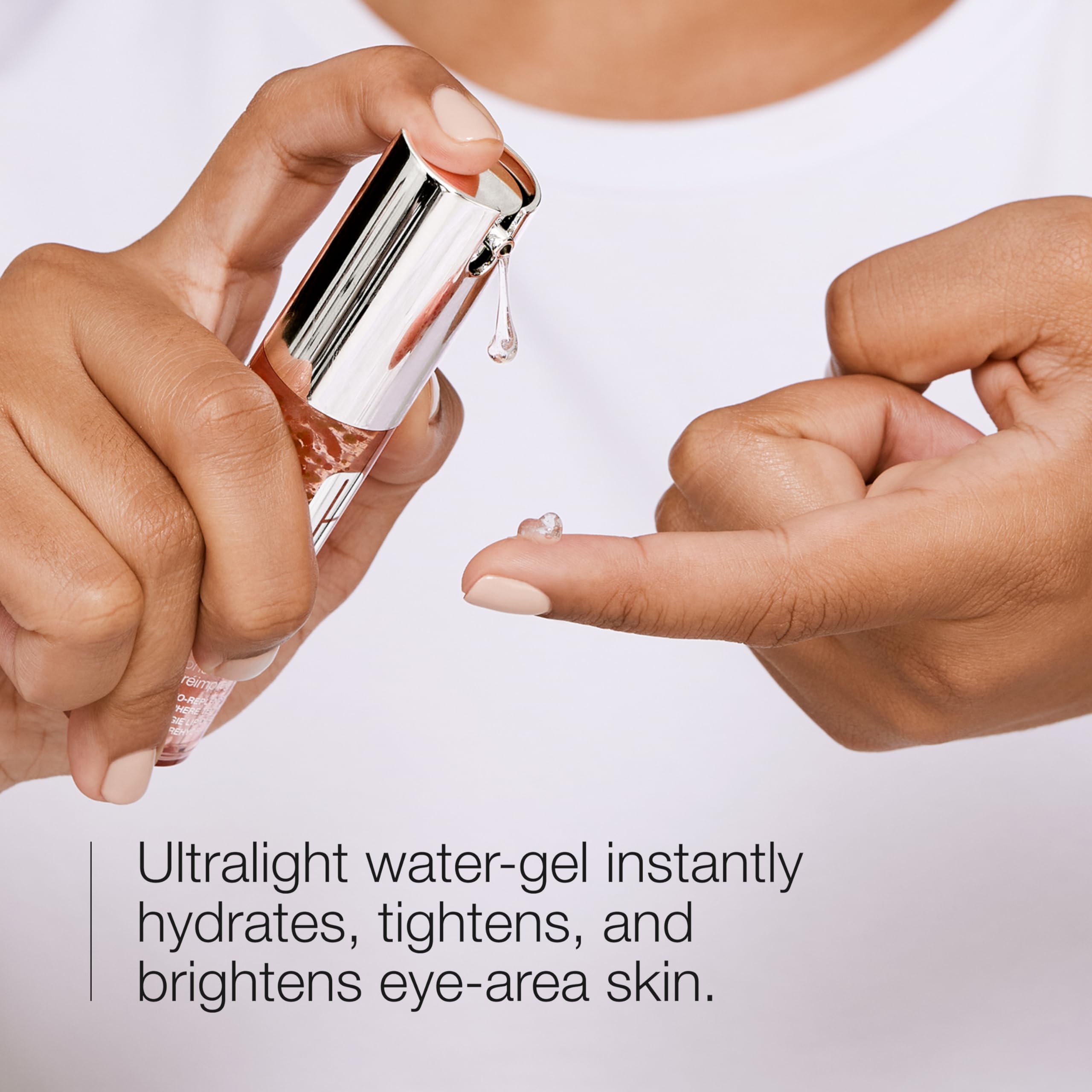Clinique travel size next to toiletry items showing portability and convenience benefit