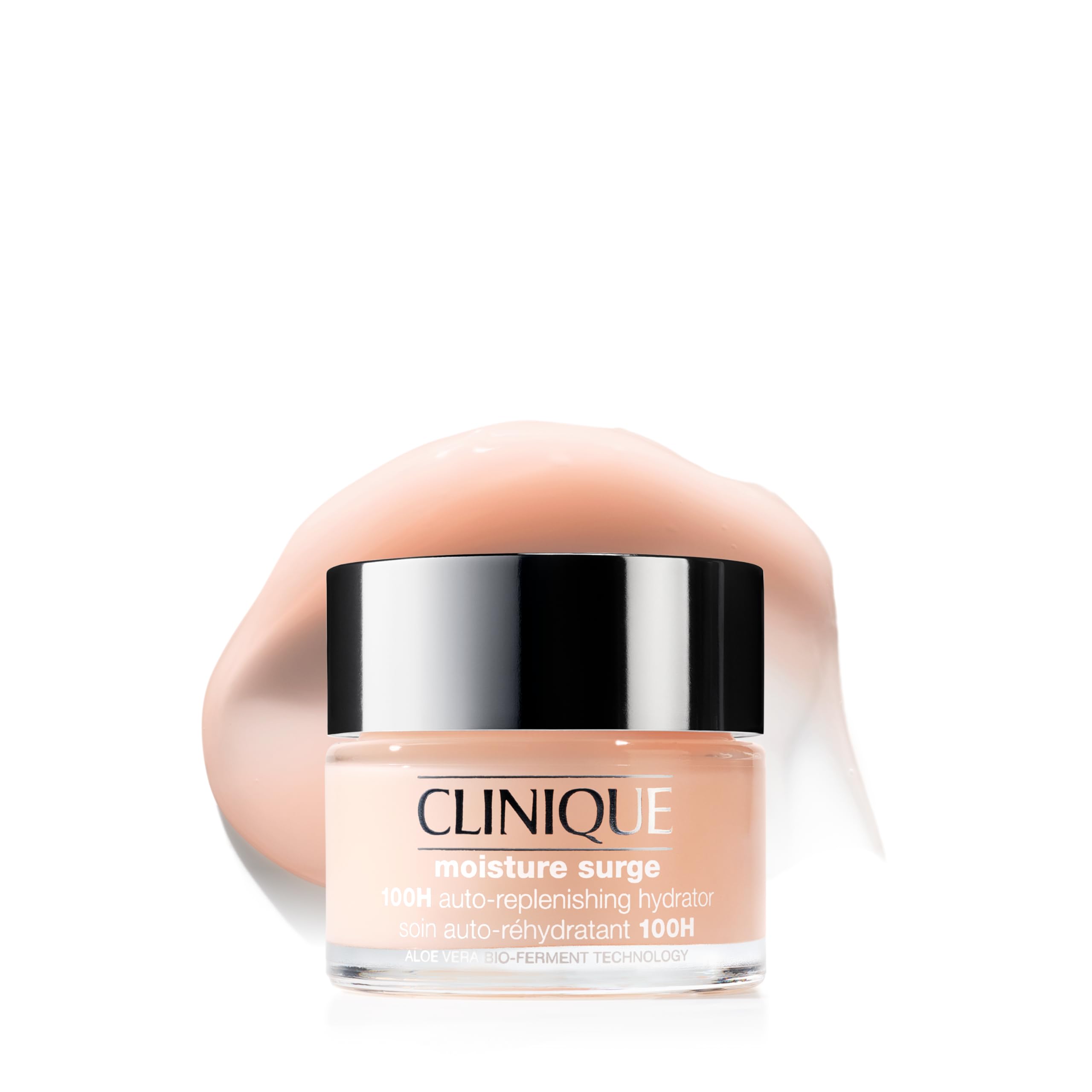 Clinique front jar showing product packaging and clear branding benefit moisturizing