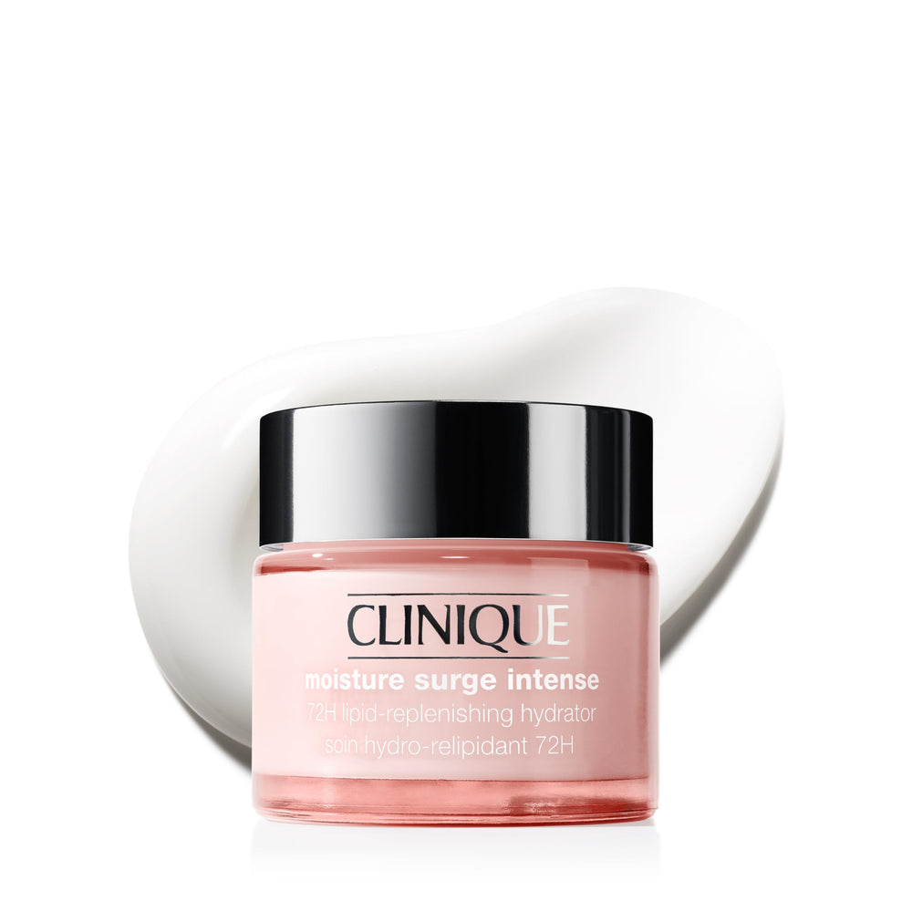 Clinique Moisture Surge Intense front jar showing product and branding benefits
