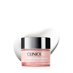 Clinique jar front view showing Moisture Surge Intense for deep hydration