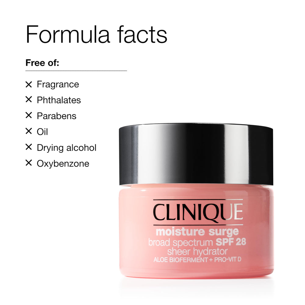 Clinique open jar top view revealing cloud-like cream for instant hydration