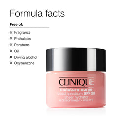 Clinique open jar top view revealing cloud-like cream for instant hydration