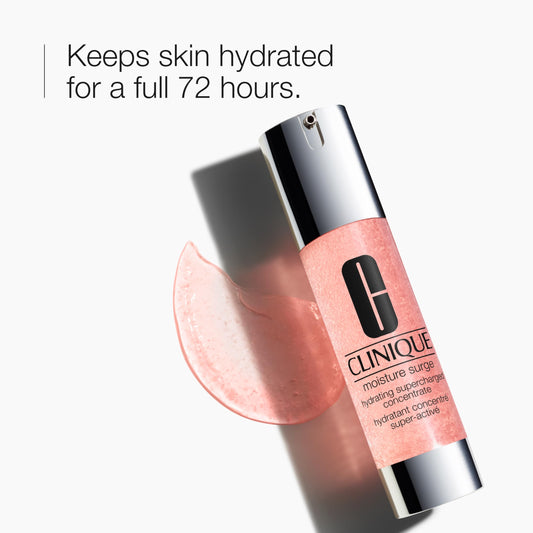 Clinique pump detail revealing serum dispensing, shows precise controlled application