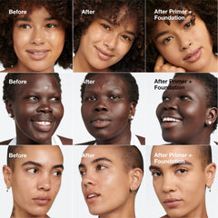 Clinique primer spread on hand illustrating quick absorption and matte look