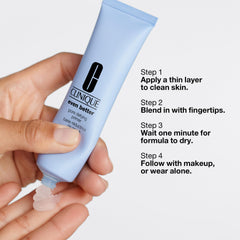 Clinique primer texture close-up revealing water-balm finish and smoothness