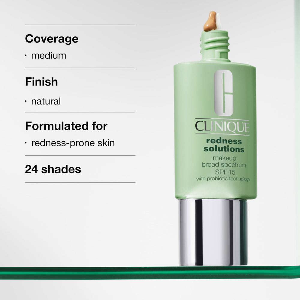 Clinique foundation on application spoon demonstrating medium coverage and smooth spread