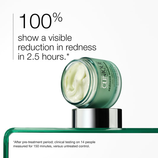 Clinique cream texture close-up displaying smooth formula for soothing hydration benefit