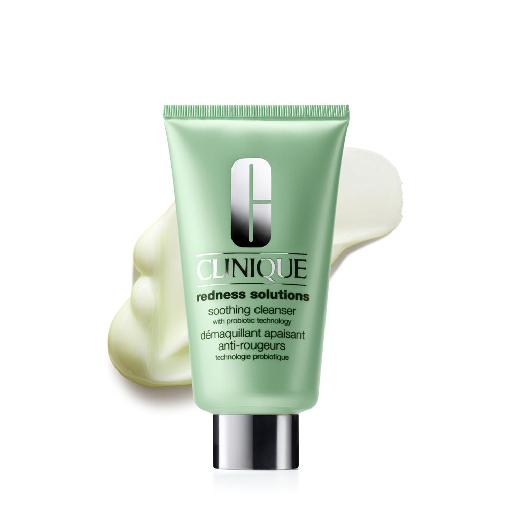 Clinique front bottle showing product name and gentle cleanser benefit