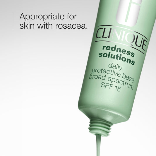 Clinique close-up of sheer green-tinted primer texture demonstrating smooth, blendable finish
