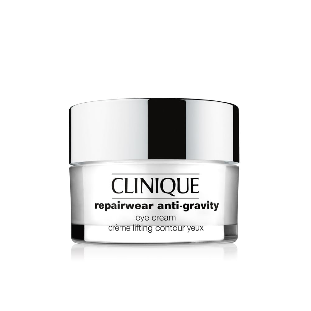 Clinique Repairwear front jar showing compact 0.5 fl oz size and clarity benefit