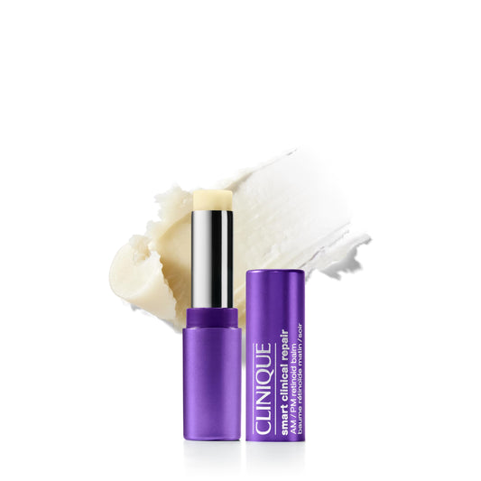 Clinique jar front view showing compact retinoid balm and clean packaging benefits