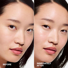 Clinique serum on hand being applied to show lightweight feel