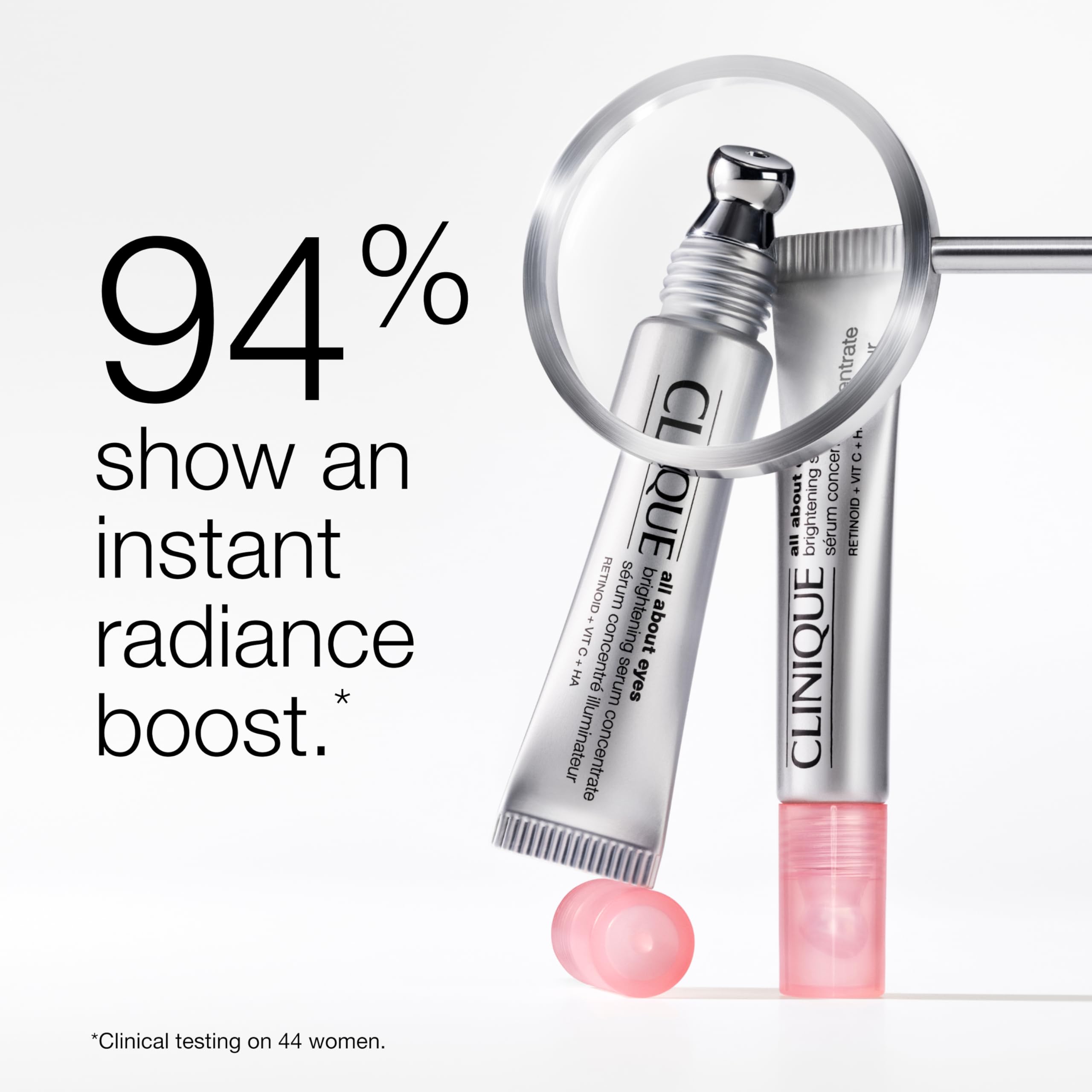 Clinique serum texture on fingertip — lightweight hydration and smooth finish