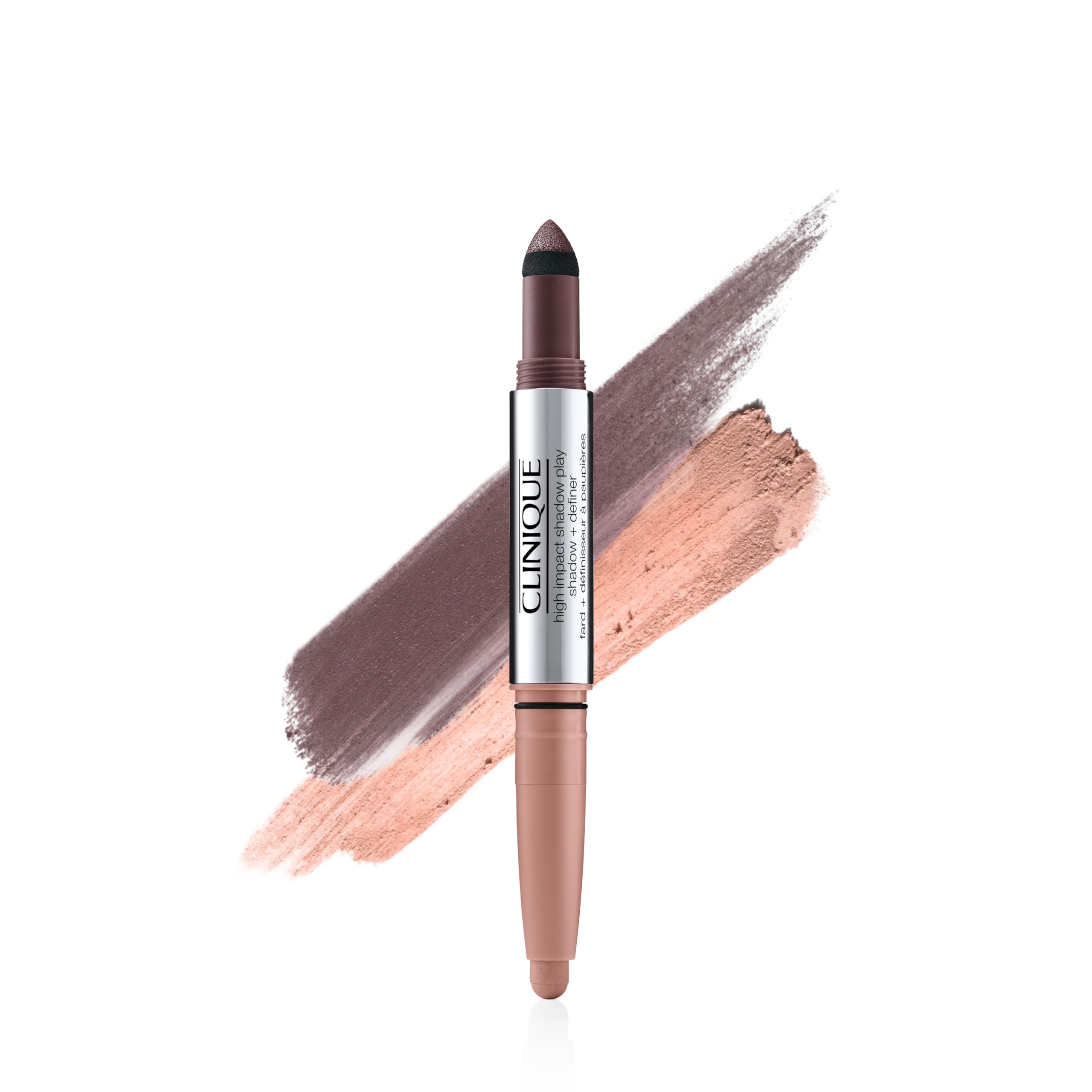 Clinique front packaging of Shadow Play Rosé + Truffles showing product and benefits