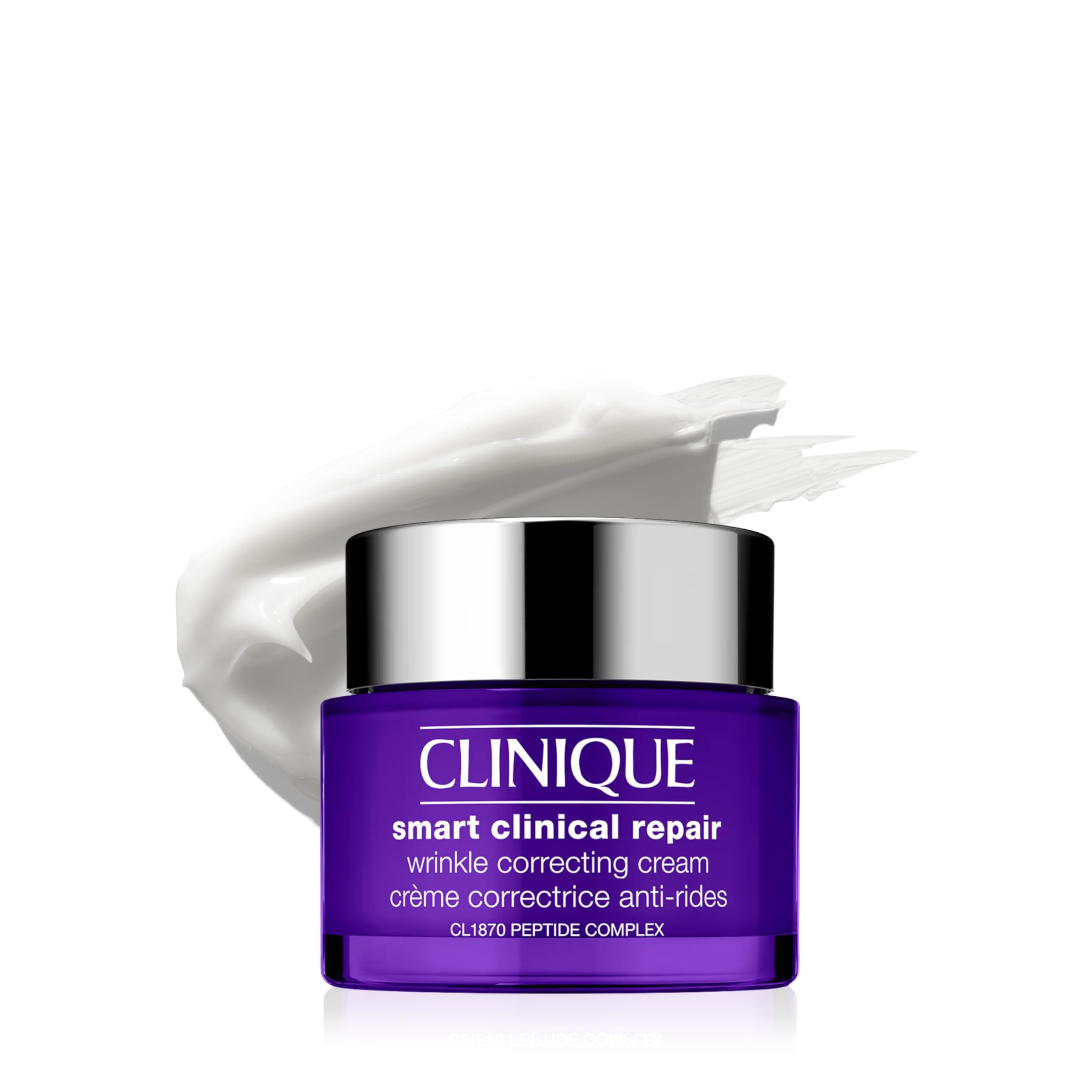 Clinique Smart Clinical Repair jar front view showing product and brand benefits