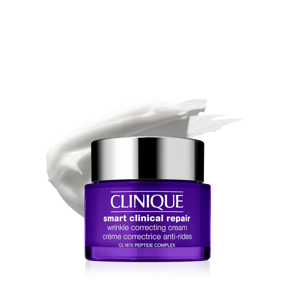 Clinique Smart Clinical Repair jar front view showing product and brand benefits