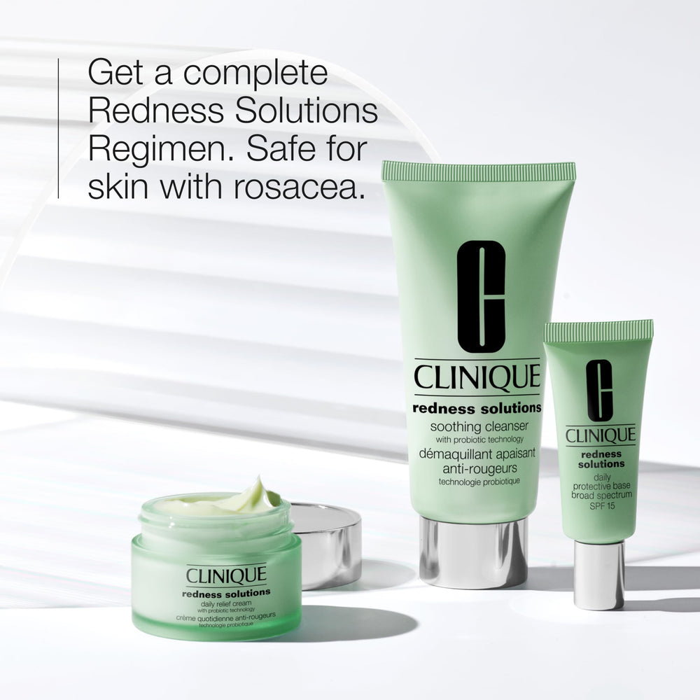 Clinique soothing cleanser texture on hand, gentle removal benefit