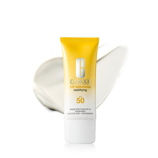 Clinique front packaging showing SPF50 and mattifying benefit